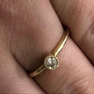 Real forever mark diamond stackable solitaire ring